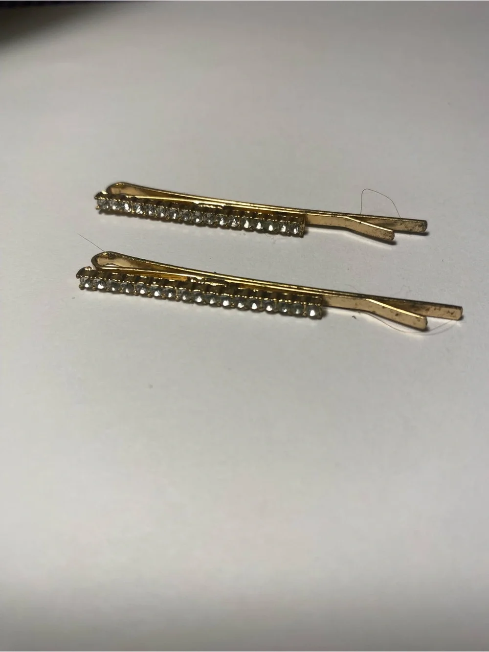 Gold Crystal Accent Bobby Pins - Women Hair